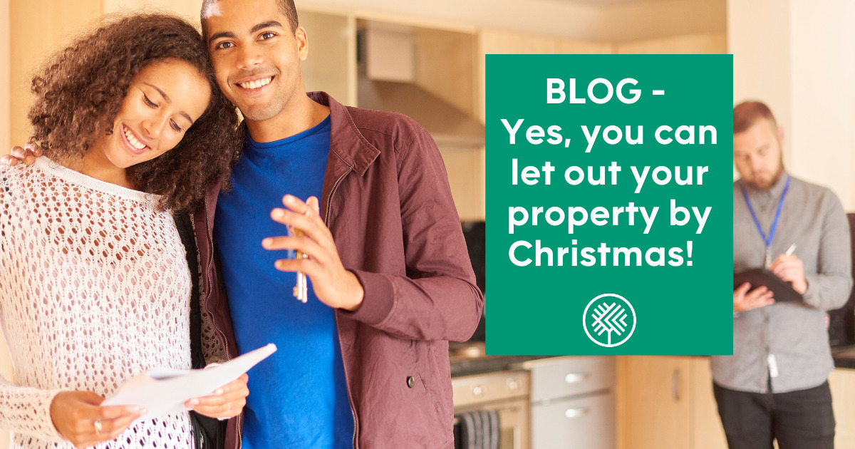 Yes, you can let out your property by Christmas!