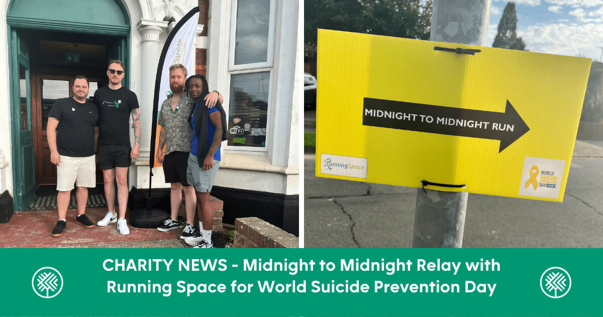 Midnight to Midnight Relay with Running Space for World Suicide Prevention Day