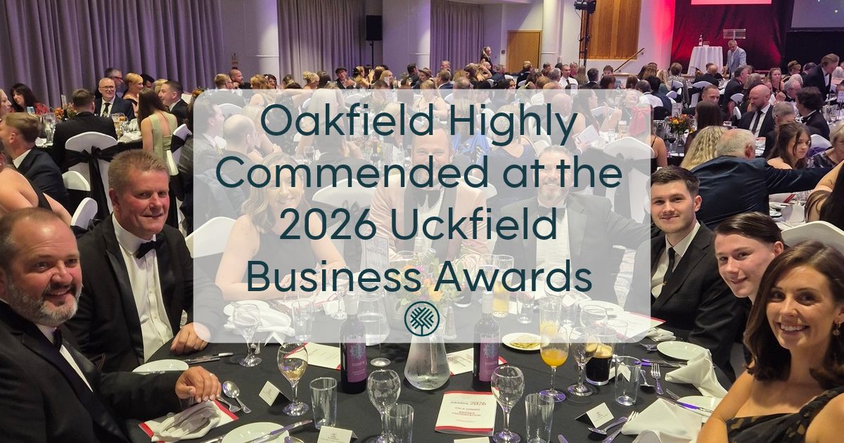 Oakfield Highly Commended at the 2026 Uckfield Business Awards